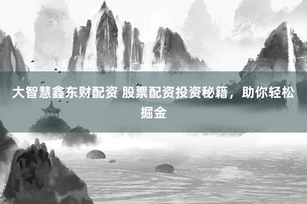 大智慧鑫东财配资 股票配资投资秘籍，助你轻松掘金